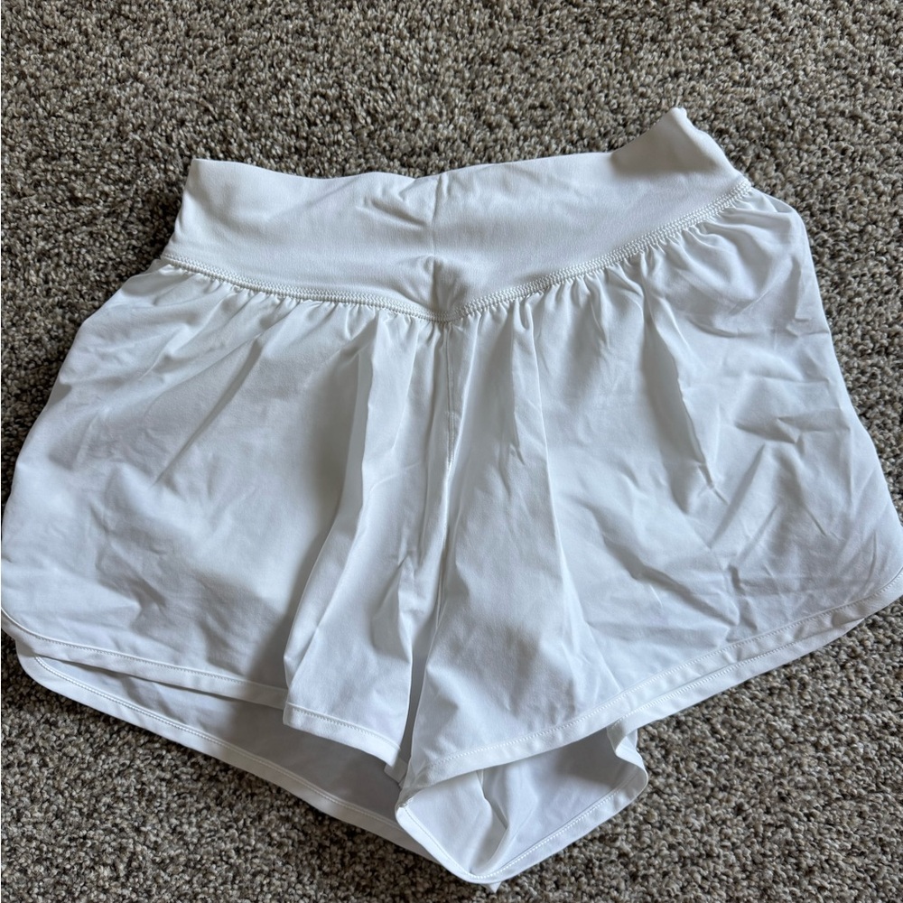 Aerie White Athletic Shorts Sz XS